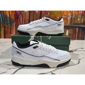 Nike Air Jordan Flight Court White Black Sail Size 9 Men's HF3255-100